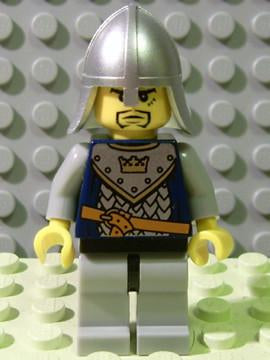 LEGO Minifigure-Fantasy Era - Crown Knight Scale Mail with Crown, Helmet with Neck Protector, 3 Spots under Left Eye-Castle / Fantasy Era-CAS349-Creative Brick Builders